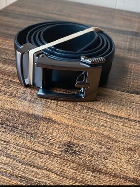 Men’s Black Leather Belt, 38”